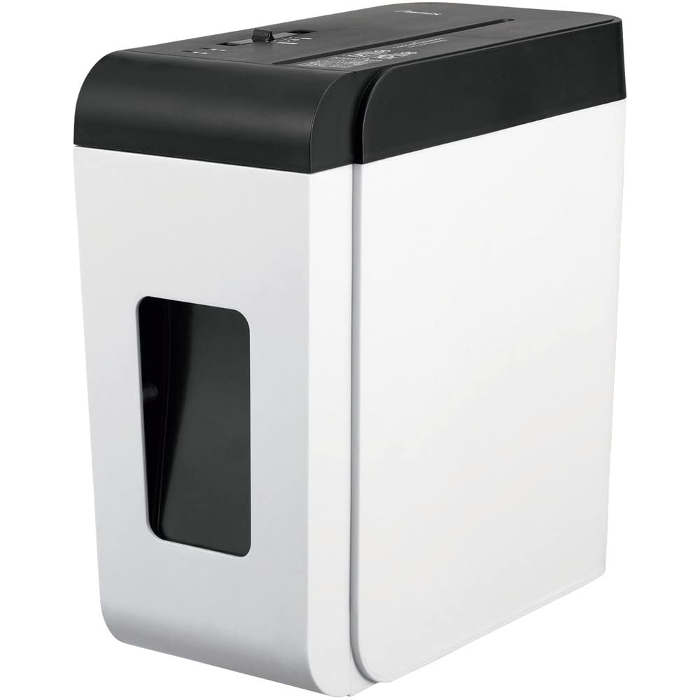 アスカ 静音シュレッダー 家庭用 業務用 クロスカット 細断枚数6枚 連続使用10分 ホッチキス対応 コンパクト スピード細断 ダストボックス8L A4/60枚 SZK01 ホワイト