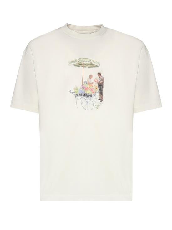 DROLE DE MONSIEUR Men T-Shirts KTS310CO002 OW OFF WHITE