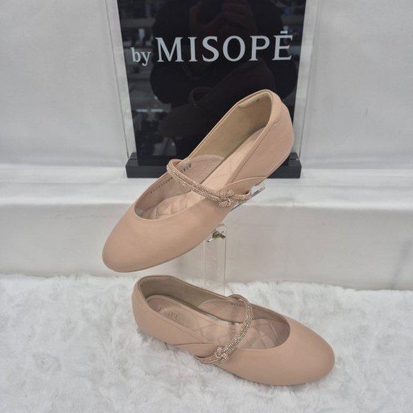 By 女性 ジュエリー ストラップ フラット シューズ 112HT435SF004 BEIGE 3 JJ 21,923円