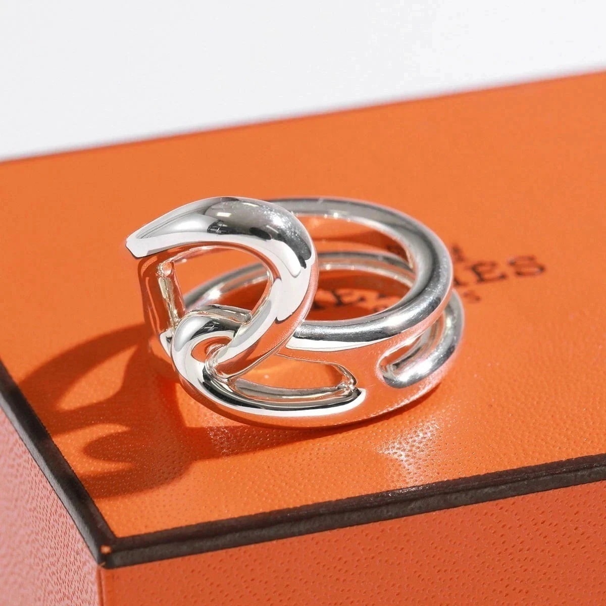 HERMES エルメス リング Chaine dAncre Punk シェーヌダンクルパンク H121644B アンカー チェーン レディース 指輪 アクセサリ 100,182円