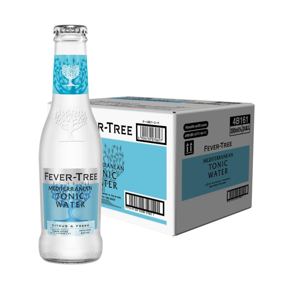 【送料無料】アサヒ Fever-Tree フィーバーツリー メディタレーニアン トニックウォーター 瓶 200ml×1ケース/24本