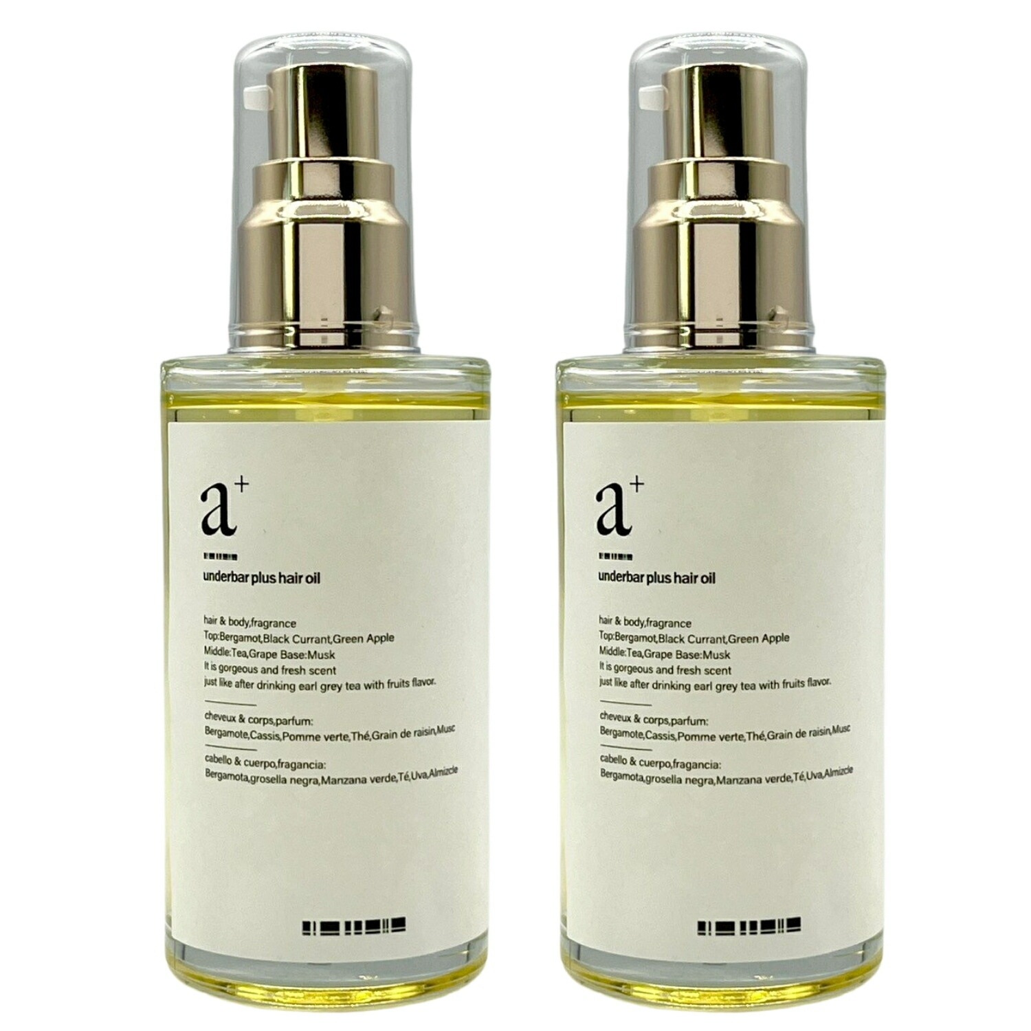 2個セット UnG アンダーバープラス ヘアオイル 92ml スタイリングオイル hair oil