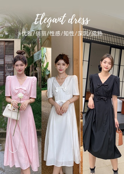 LIERKISS リーアー気質のスリムでエレガントなリトルブラックドレス