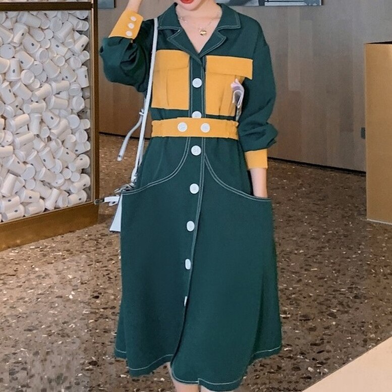 2color 配色ワンピース サファリワンピース 8,228円