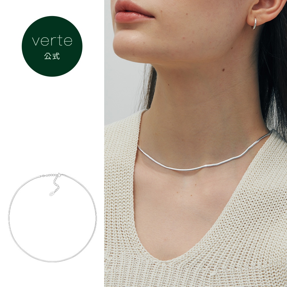 Un.silver.160 / flat soir ネックレス (silver)