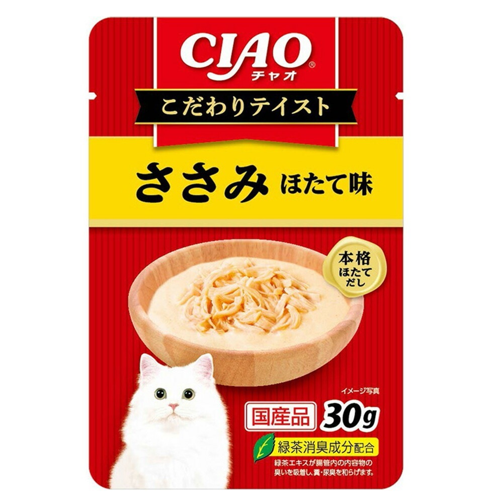 （まとめ買い）いなばペットフードCIAOこだわりテイストささみほたて味30g猫用フード[x48] 5,324円