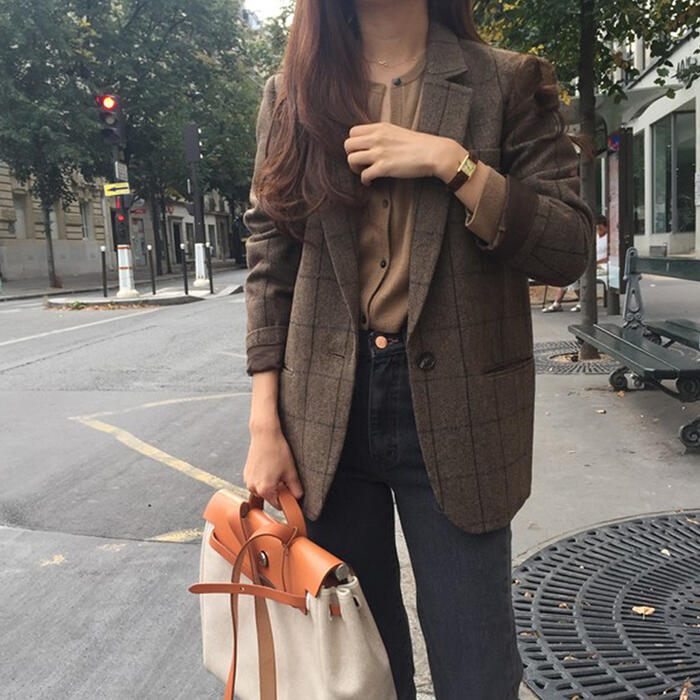 入学式 ママスーツ レディース テーラード ジャケット 大きいサイズ おしゃれ 卒業式 母 卒園式 入園式 セレモニー 七五三 お宮参り 母親 ママ フォーマル かっこいい コート チェック オフィス