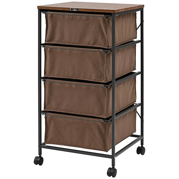 MIP-574BR ブラウン キャンバスチェスト メーカー直送