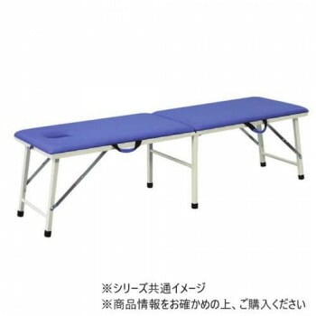 高田ベッド製作所 有孔粉体ムーブ （折りたたみ式ポータブルベッド） 幅50x長さ180x高さ60cm ライトブルー TB-1008U