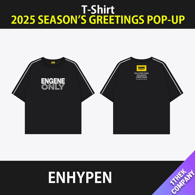 ENHYPEN 2025 Tシャツ POPUP シーグリ hybe 韓国2025 SEASON'S GREETINGS ENHYPEN Tシャツ