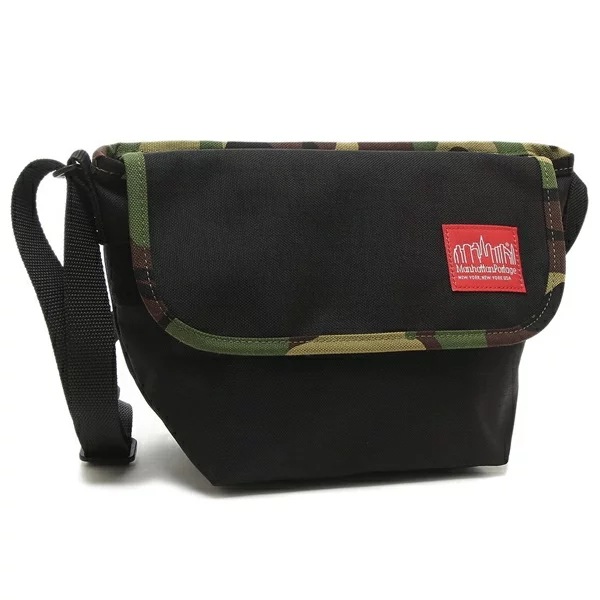 ショルダーバッグ カジュアルメッセンジャー ブラック ユニセックス MANHATTAN PORTAGE 1603 blkwcam