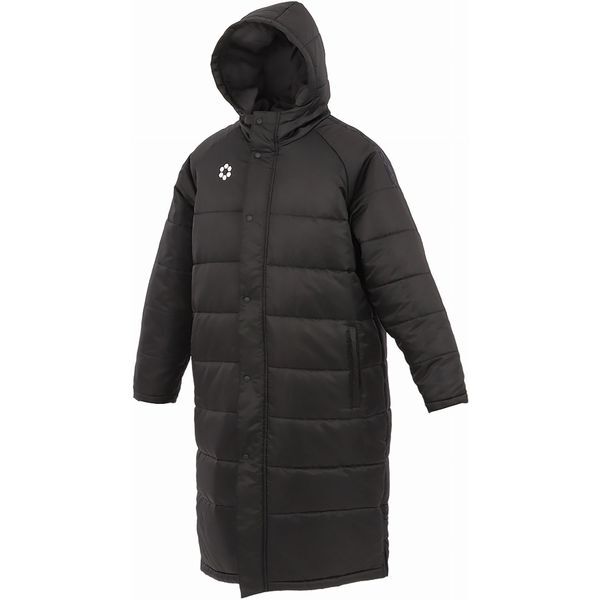 スフィーダ フットサルウエア SA-24854 BLK BP パデッドロングコート LINE M ブラック