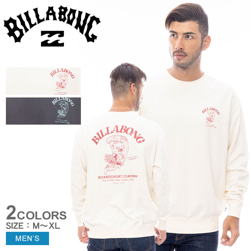 FEELING FREE トレーナー BF011003 メンズ プルオーバー ウエア スウェット スエット 長袖 トップス クルーネック ロゴ バックプリント ゆったり カジュアル