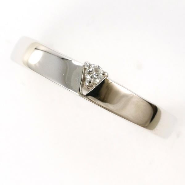 エステール K18WG リング 指輪 8号 ダイヤ 総重量約2.4g ジュエリー 中古