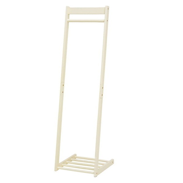VR-7215IV ハンガーラック 幅40cm アイボリー 組立式 メーカー直送