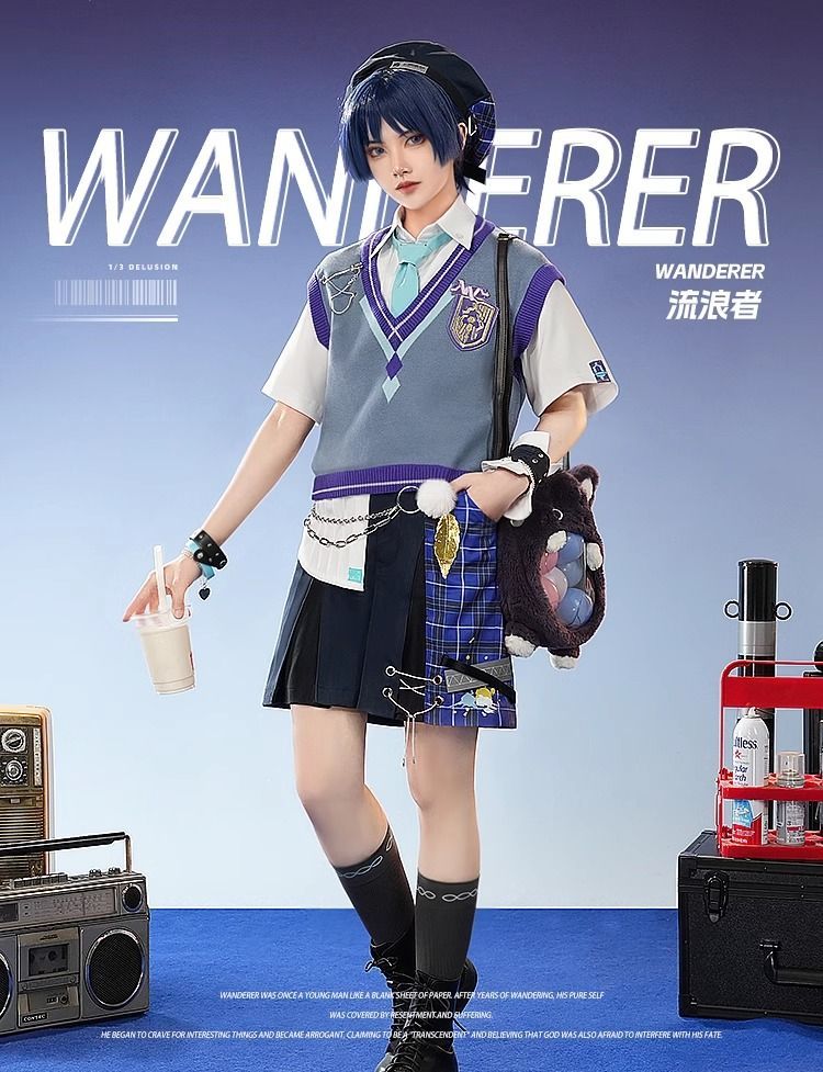 放浪者 くにくずし ほうろうしゃ 原神 Scaramouche コスプレ Genshin セットアップ 散兵 流浪者