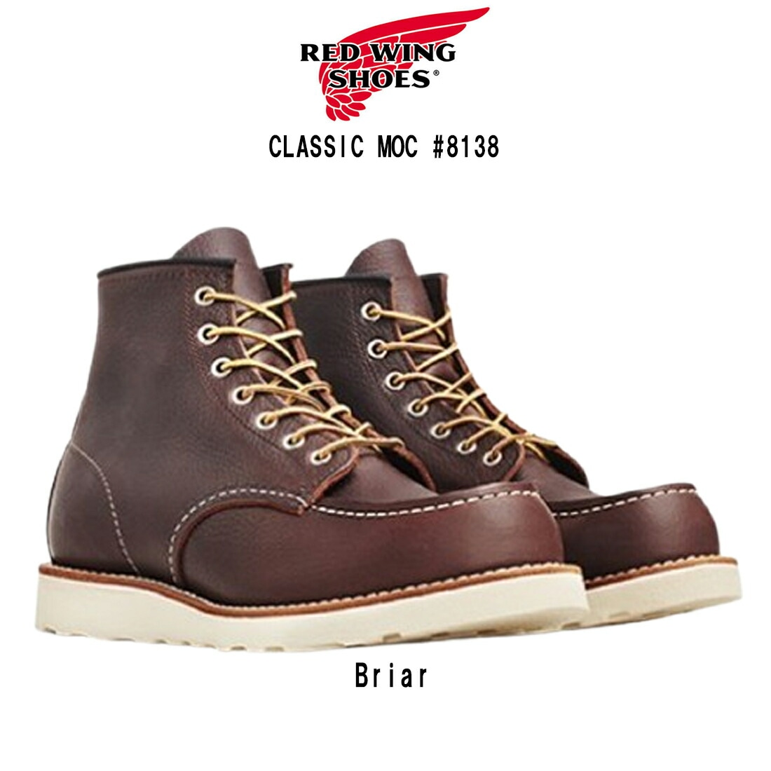 RED WING ブーツ 革 レザー クラシックモック メンズ CLASSIC MOC #8138