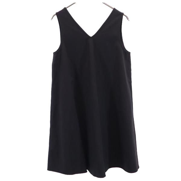 日本製 ノースリーブ ワンピース S 黒 レディース 4,599円