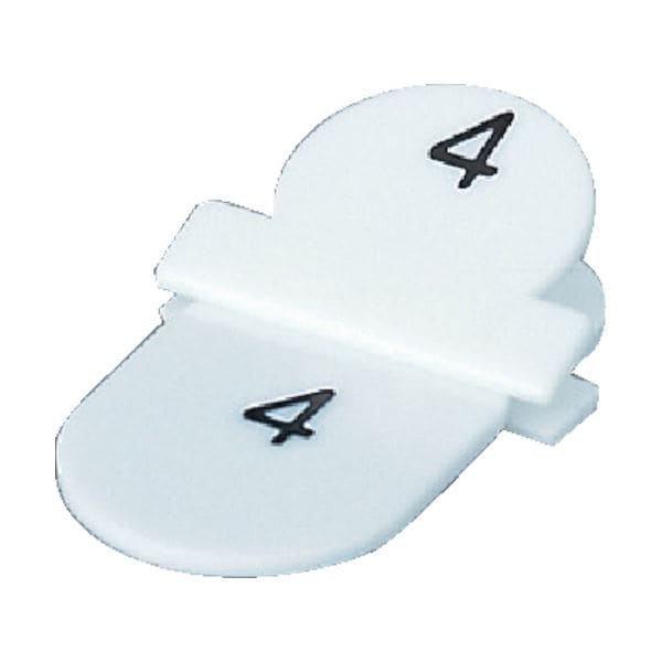 （まとめ）TRUSCO 親子札 110 白TOFD10-W 1箱（10組）[x2セット]