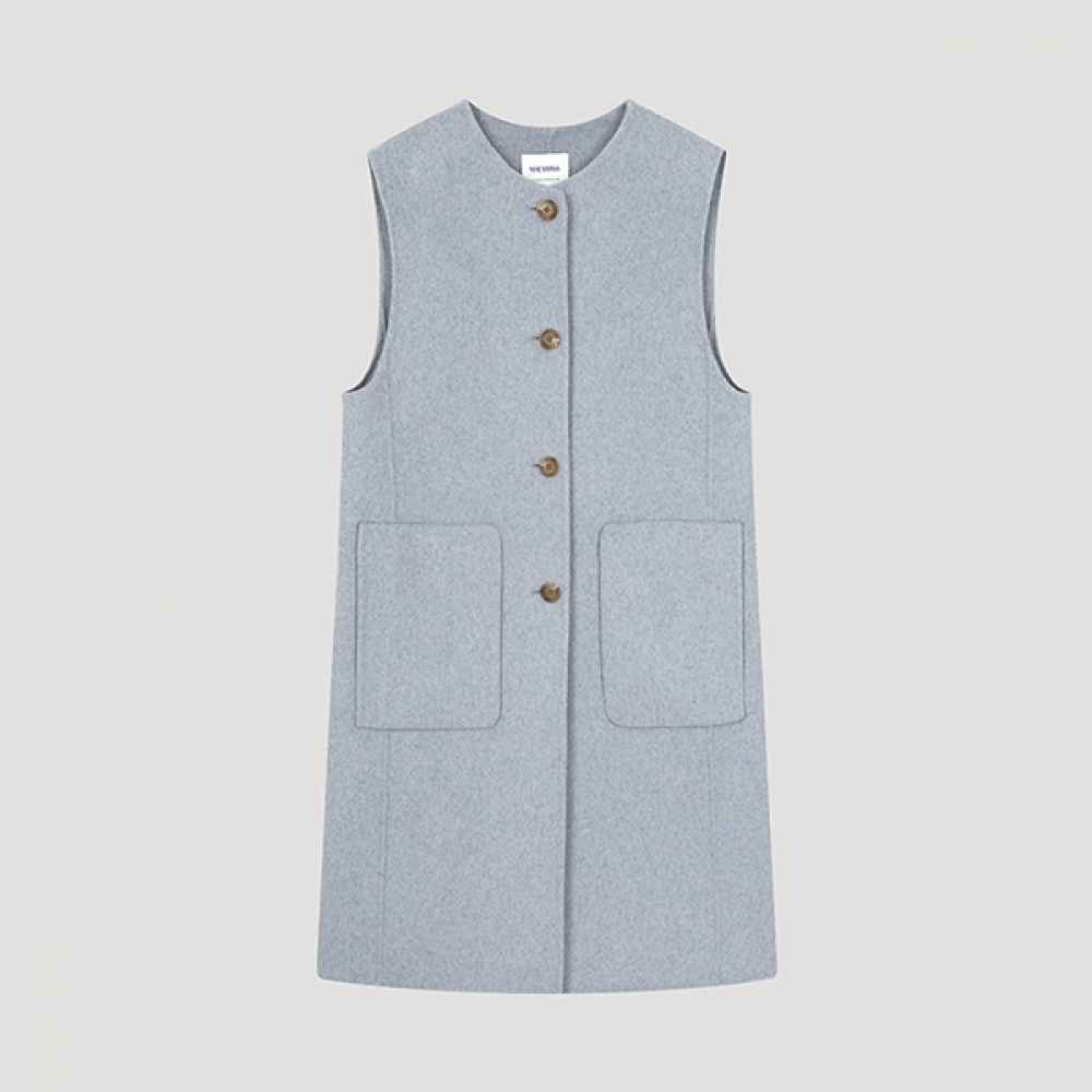 (シーズミス) ウールブレンドハンドメイドベスト_SWHVTO42050_ll