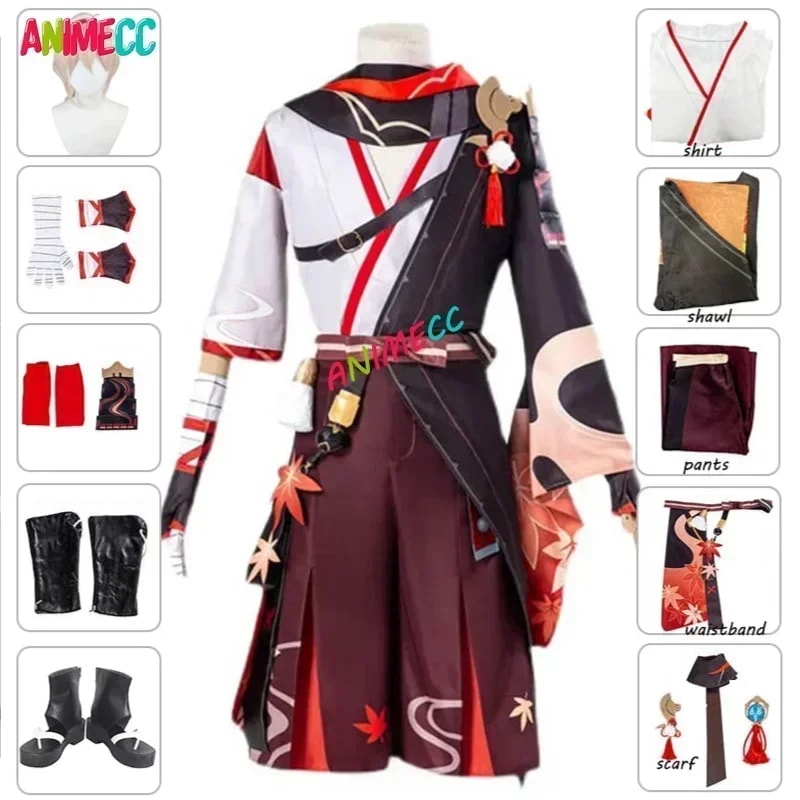 男性用のサポートコスプレ衣装ウィッグkazuhakiryugenすねインパクトkadesハラwanyeハロウィーンパーティーユニフォーム在庫あり