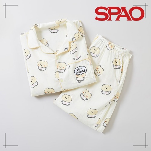SPAO こわれたクマ パジャマ (IVORY) パジャマ アクセサリー 人気商品 限定版