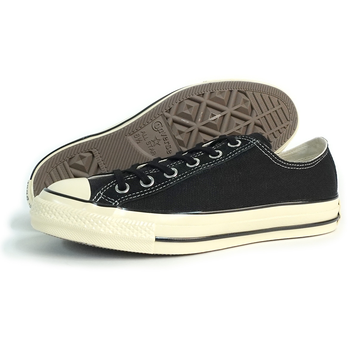 スニーカー ローカット オールスター エイジド ヘンプ OX ブラック 黒 ALL STAR AGED HEMP OX