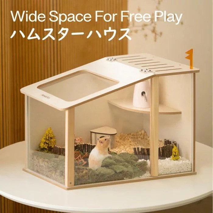 新作登場 最安値!ハムスターケージ ハムスターハウス 木製 飼育かご 広い 170プルデザイン 通気性 組立簡単 小屋 大型 観察しやすい オシャレ 掃除しやすい ハム小屋 大空間