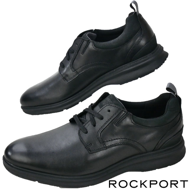 ロックポート ROCKPORT メンズ ビジネスシューズ トータルモーション シティ プレーン トゥ レザーシューズ オフィスカジュアル CI5637 ブラック 黒 革靴 紳士靴