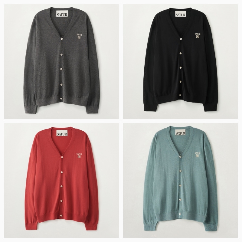 【SATUR】26SS [RIIZEs Pick] LOREN LINEN BLEND CARDIGAN : 4COLORS