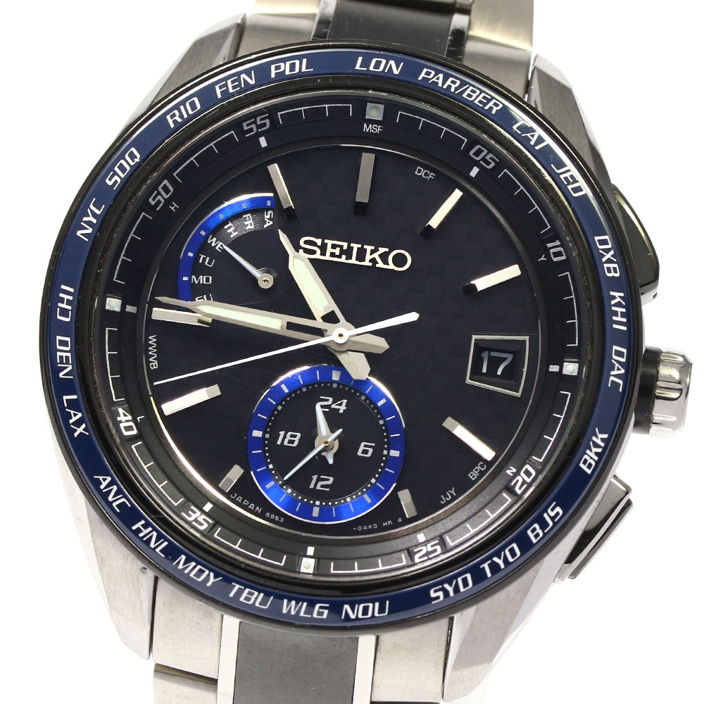 セイコー SEIKO SAGA261/8B63-0AN0 ブライツ デイデイト ソーラー電波 メンズ 箱保証書付き_793660【中古】
