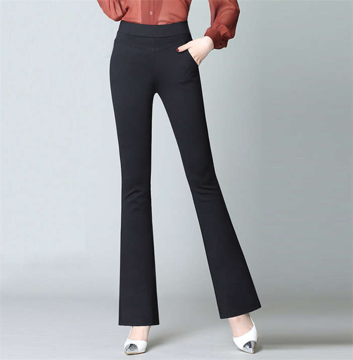 スキニーパンツ ボトムス レディース ブーツカットパンツ ストレッチパンツ ロングパンツ ストレートパンツ 美脚ライン 春秋 体型カバー 着痩せ フォーマル 大きいサイズ カジュアル 無地 通勤 大