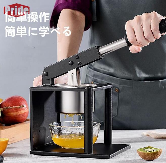 底値価格手動ジューサー 果汁しぼり器 ハンドブレンダー スロー ハンドジューサー フルーツ野菜ポテトマッシャー ポテトライサー ステンレス 軽量手動式 果汁絞り器