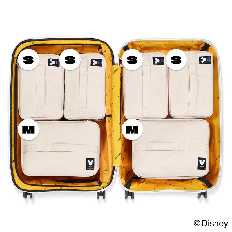 ディズニー キープル 28インチ セット S+S+M+S+S+M 圧縮ポーチ 衣類整理 キャリーケース 衣類収納 バッグ 旅行用品