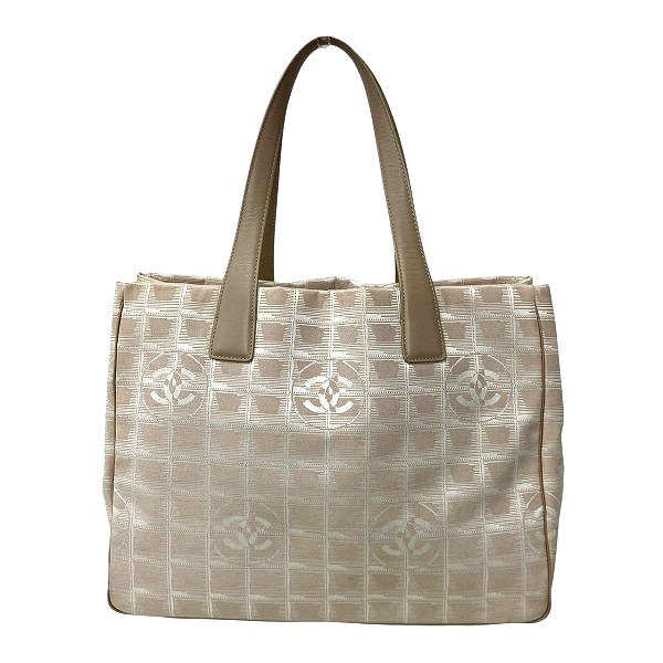 シャネル ニュートラベルライン トートMM バッグ トートバッグ レディース【中古】