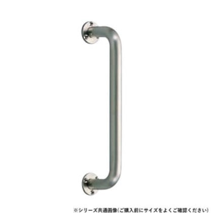 シロクマ 丸棒ニギリバー(25φ) ヘアーライン NO-804 450mm