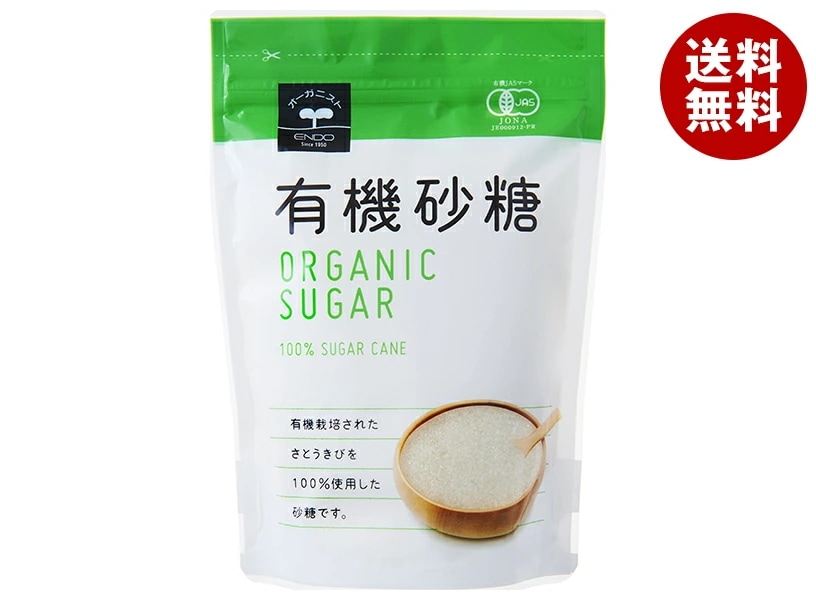 遠藤製餡 有機砂糖 400g×24袋入×(2ケース)