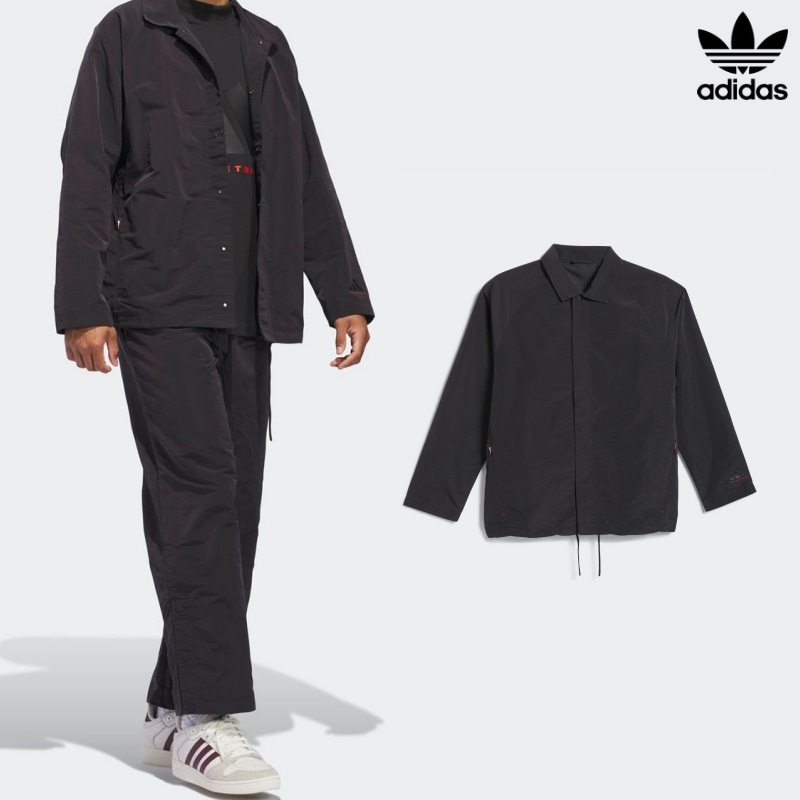 [ADIDAS] アディダス バスケットボール コーチジャケット / BLACK