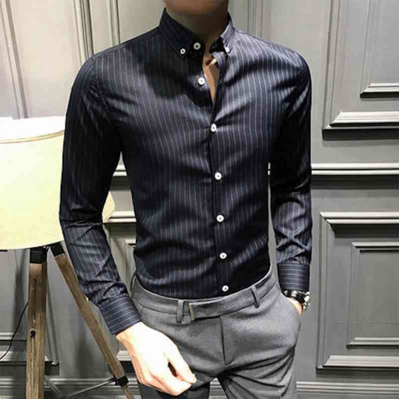 ワイシャツ メンズ グレー スリム 綿 ブランド 安い 厚手 制服 ドレスシャツ 秋 大きいサイズ 汚れない 長袖 形態安定 冬 学生 無地 白 織柄 おすすめ 出張 黒 サイズ 春 大きいサイズ チ