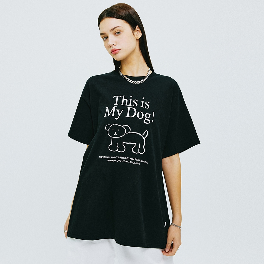 THIS IS MY DOG TSHIRT-BLACK