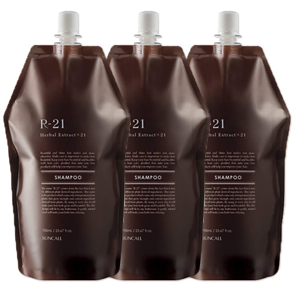 全国送料無料！！ サンコール R-21 シャンプー 700mL 詰め替え ×3個 セット