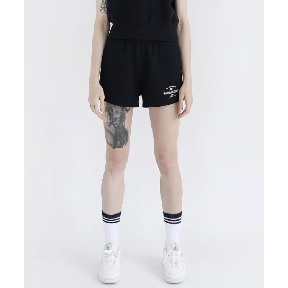 BADBLOODクラシックスポーツヘビーウェイトディスコショーツ-ネイビー