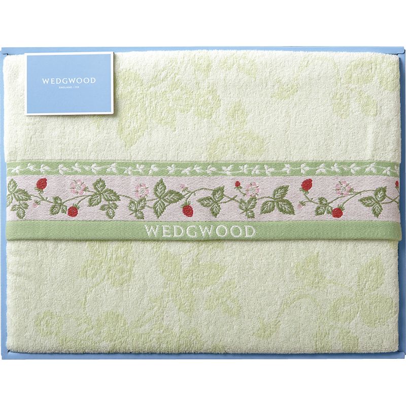 ワイルドストロベリー タオルケット グリーン