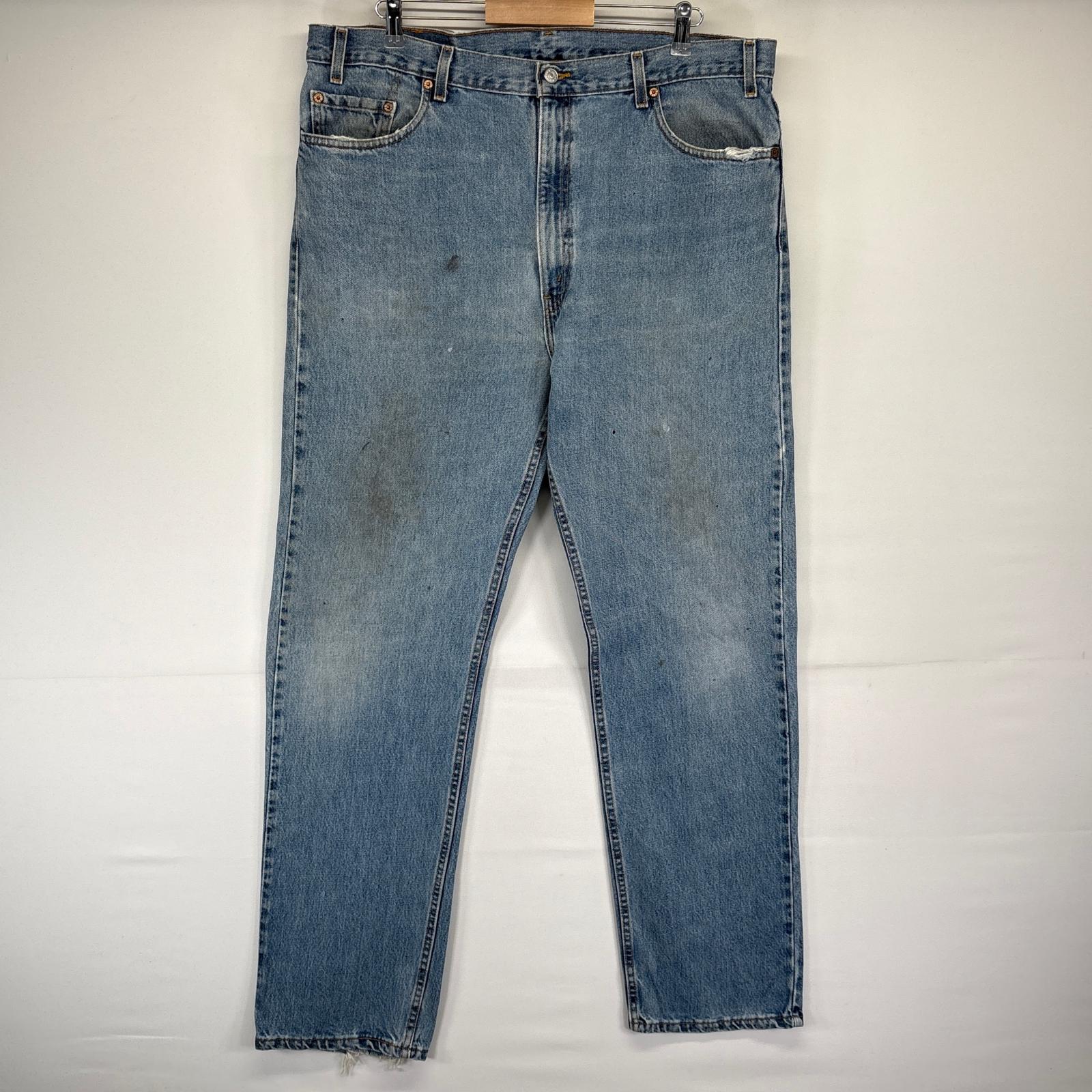 古着 USA製 デニムパンツ 505 ストレート ジーンズ ジーパン 長ズボン 大きいサイズ w42 L34 ブルー メンズ 5,852円