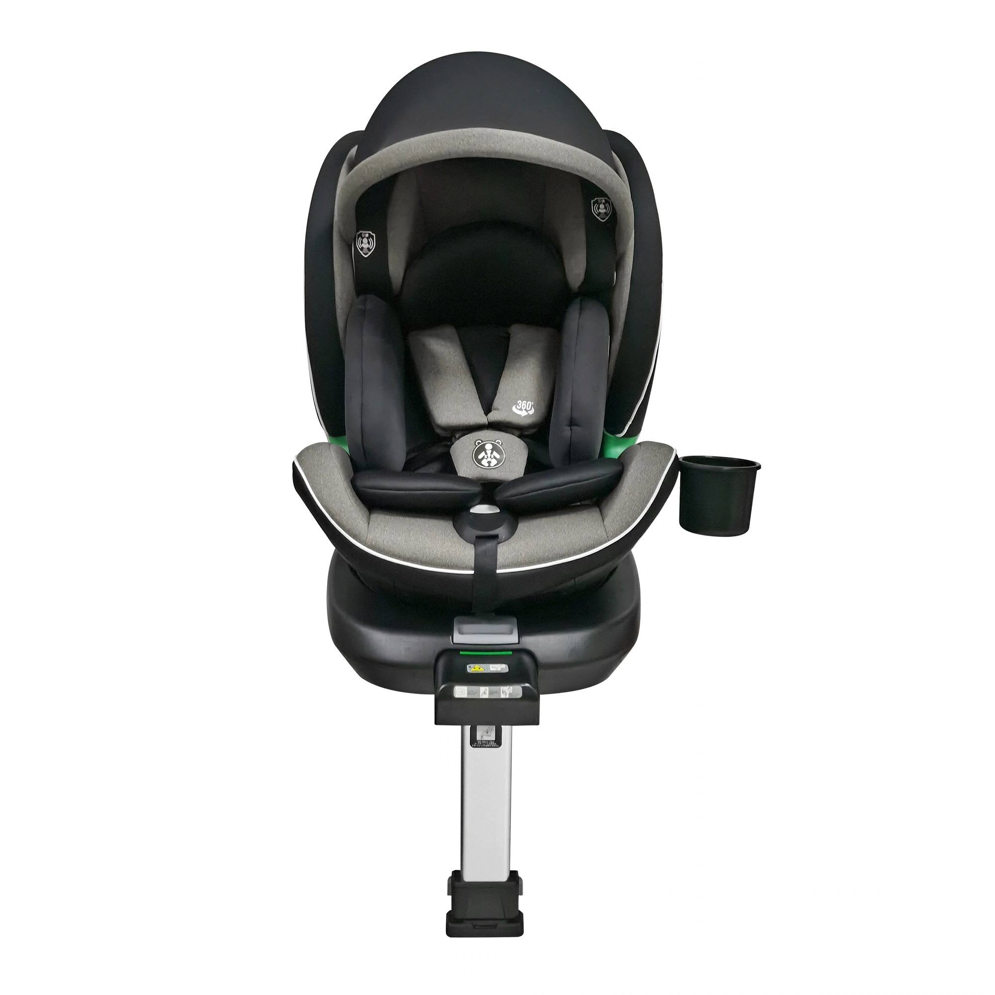 【急速出荷!】【サポートレッグタイプ】チャイルドシート 新生児 ISOFIX 0歳～12歳 360度回転式 40～150cm ジュニアシート 調節可能 洗える キャノピー付き ベビーシート ドリンクホ