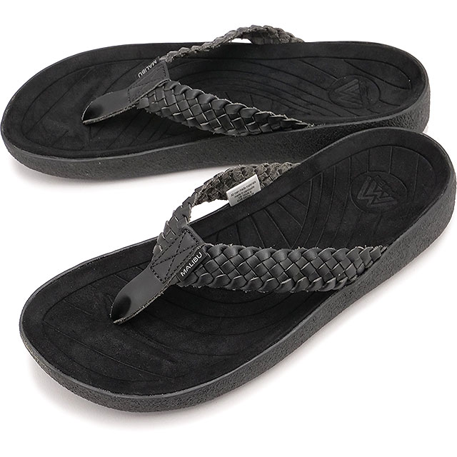 マリブサンダルズ MALIBU SANDALS サーフライダー [MS070030] SURFRIDER メンズ・レディース 靴 トングサンダル BLACK/BLACK 正規取扱店