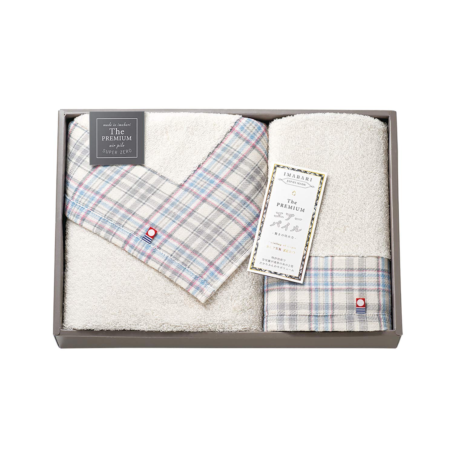 The PREMIUM エアーパイル 日本製 愛媛今治 タオルセット 2枚入 ライトブルー 63460 4,591円