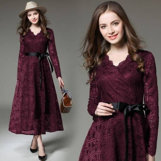 パーティードレス ロング丈 ひざ下丈 袖あり 緑 赤 結婚式のお呼ばれ40代フォーマルワンピース 体型カバー 大人の可愛いワンピース 代 かわいい パーティードレス 30代 結婚式 ワンピース ドレス