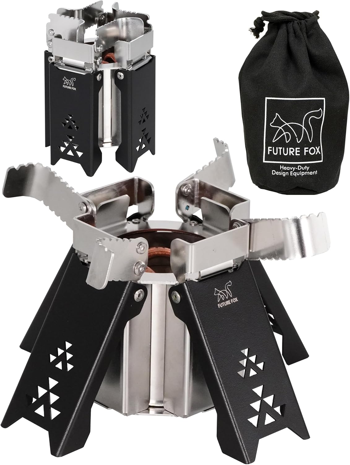 FOX-BLAZE （フォックスブレイズ） アルコールバーナー 五徳付き アルコールストーブ アルスト 高火力 コンパクト キャンプ 防災 アウトドア