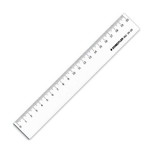 （まとめ）ステッドラー 直線定規 片側目盛り付き20cm 962 24-20 1個[x30セット]